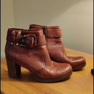 Franco Sarto Short Boot with 3.5" Heel and 1/2" Pl